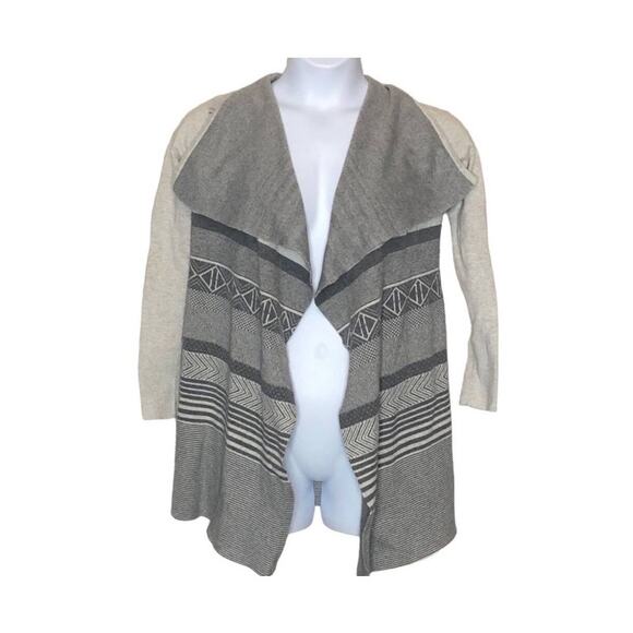 Ruby Moon Anthropologie Drape Open Front Grey Cardigan Size Medium - Picture 3 of 10